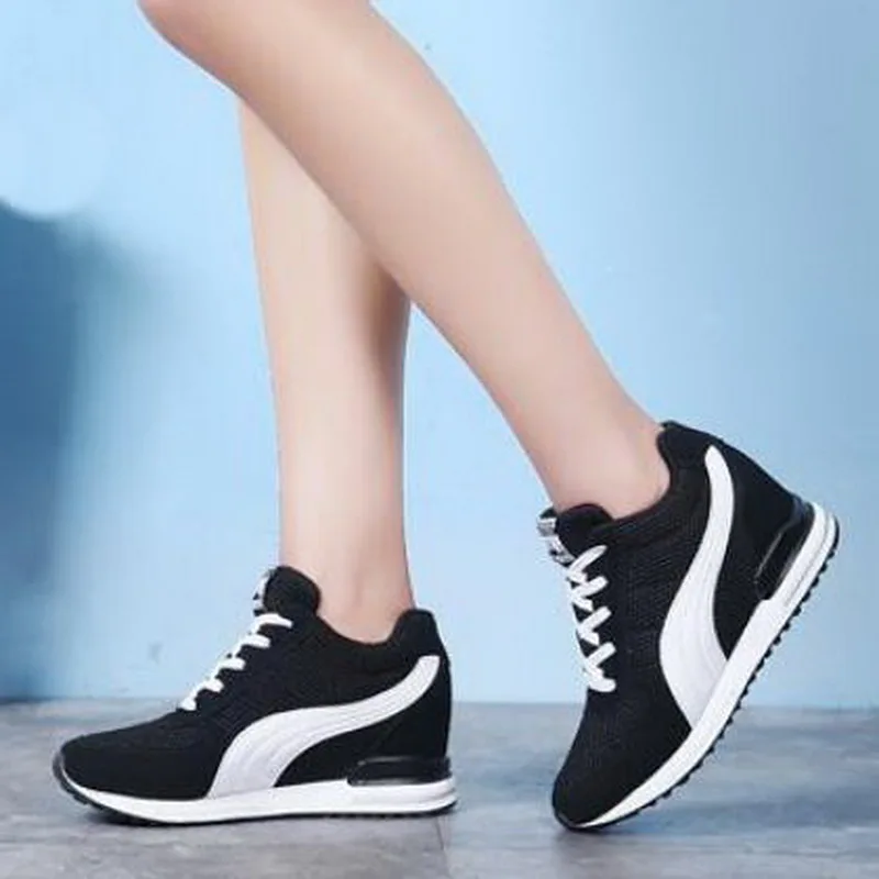 

Women Sneakers Spring Autumn Fashion Casual Shoes Mesh Sneakers Woman Height Increasing Platform Shoes Zapatillas Deportiva