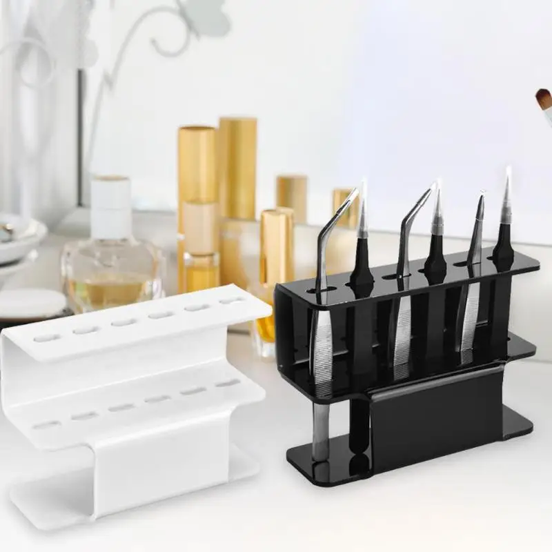 Acrylic Tweezers Stand Storage Rack Display for Tools Collecting Arranging S-type Design Saves Space and Volume | Красота и здоровье