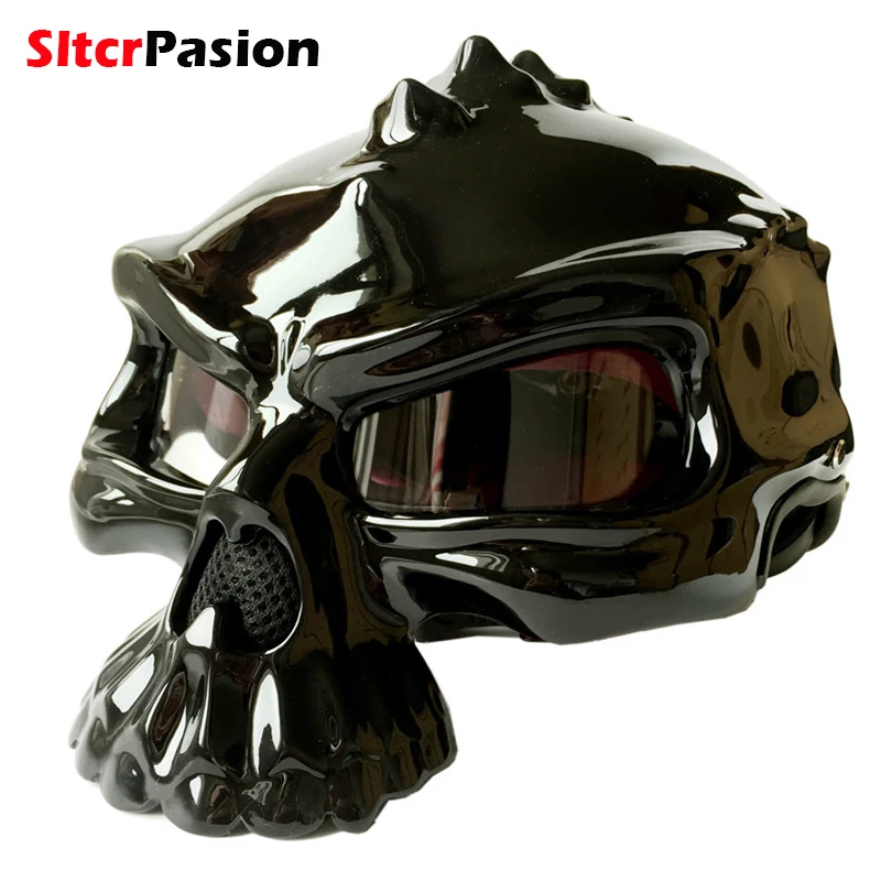 Мотоциклетный шлем ретро Половина мотоциклетный Casco крутая езда мото Integrale Motosiklet