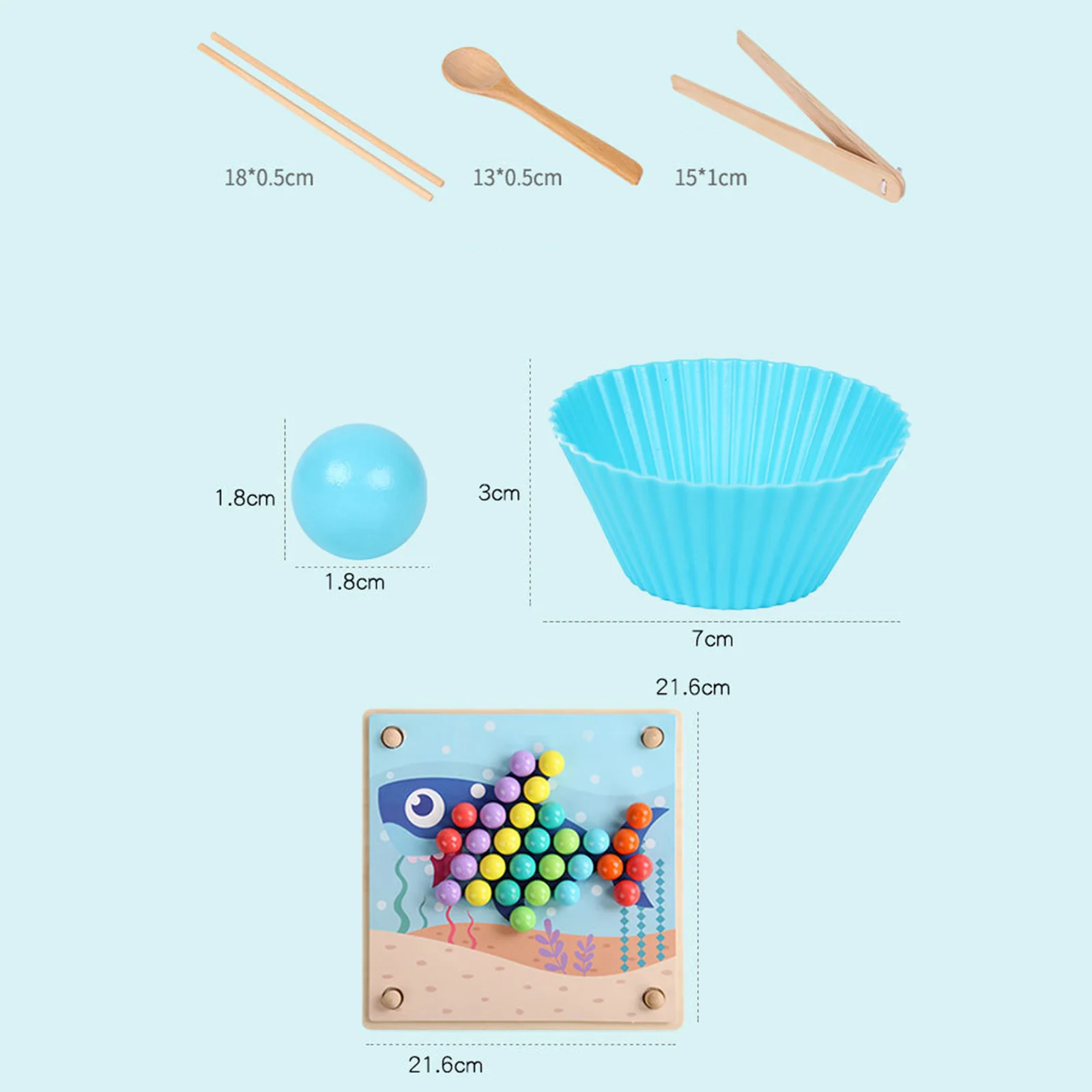 

Wooden Beads Game Go Games Rainbow Toy Fine Motor Memory Toys Boy Girl