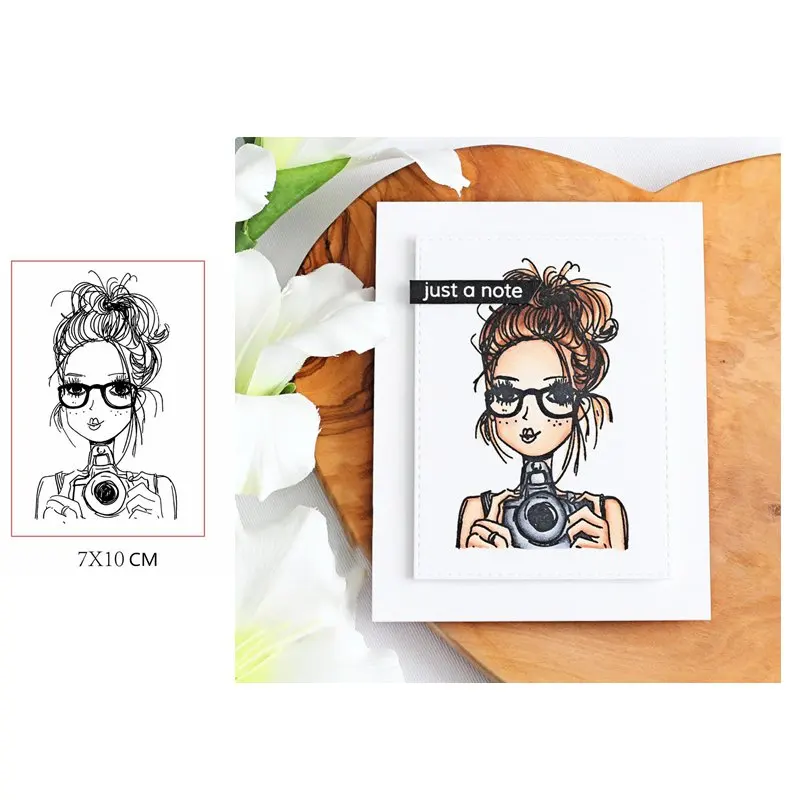 Модные милые сексуальные прозрачные силиконовые штампы для девочек скрапбукинг