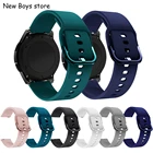 Ремешок силиконовый мягкий для наручных часов, спортивный браслет для samsung Gear S3, huawei GT2, Amazfit Bip, 20 22 мм