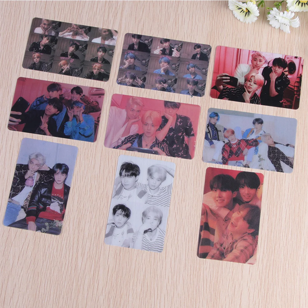 c 9 шт./лот, Корейский KPOP фотоальбом, самодельная бумага, ЛОМО карта, Фотокарта, вентиляторы, коллекция подарков, канцелярские наборы, наклейки KPOP - Цвет: c