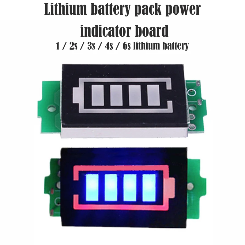 3 7 V/2 S/3 S/4S/6 S Li-po литий-ионный аккумулятор индикатор емкости Модуль синий дисплей