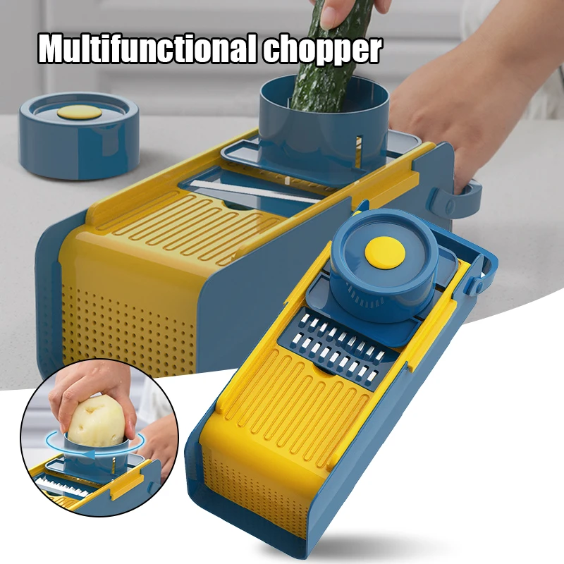 

Multifunctional Vegetable Cutter Household Shredded Potato Shredder Peeling Slicing Machine Multi-Purpose Kitchen Supply cocina