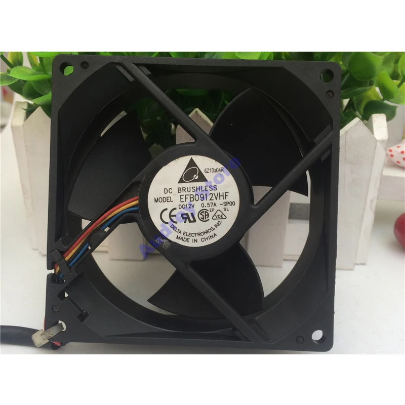 9032 DC12V 0.57A EFB0912VHF PWM 9 см объемный охлаждающий вентилятор 3800 об/мин 69.56CFM