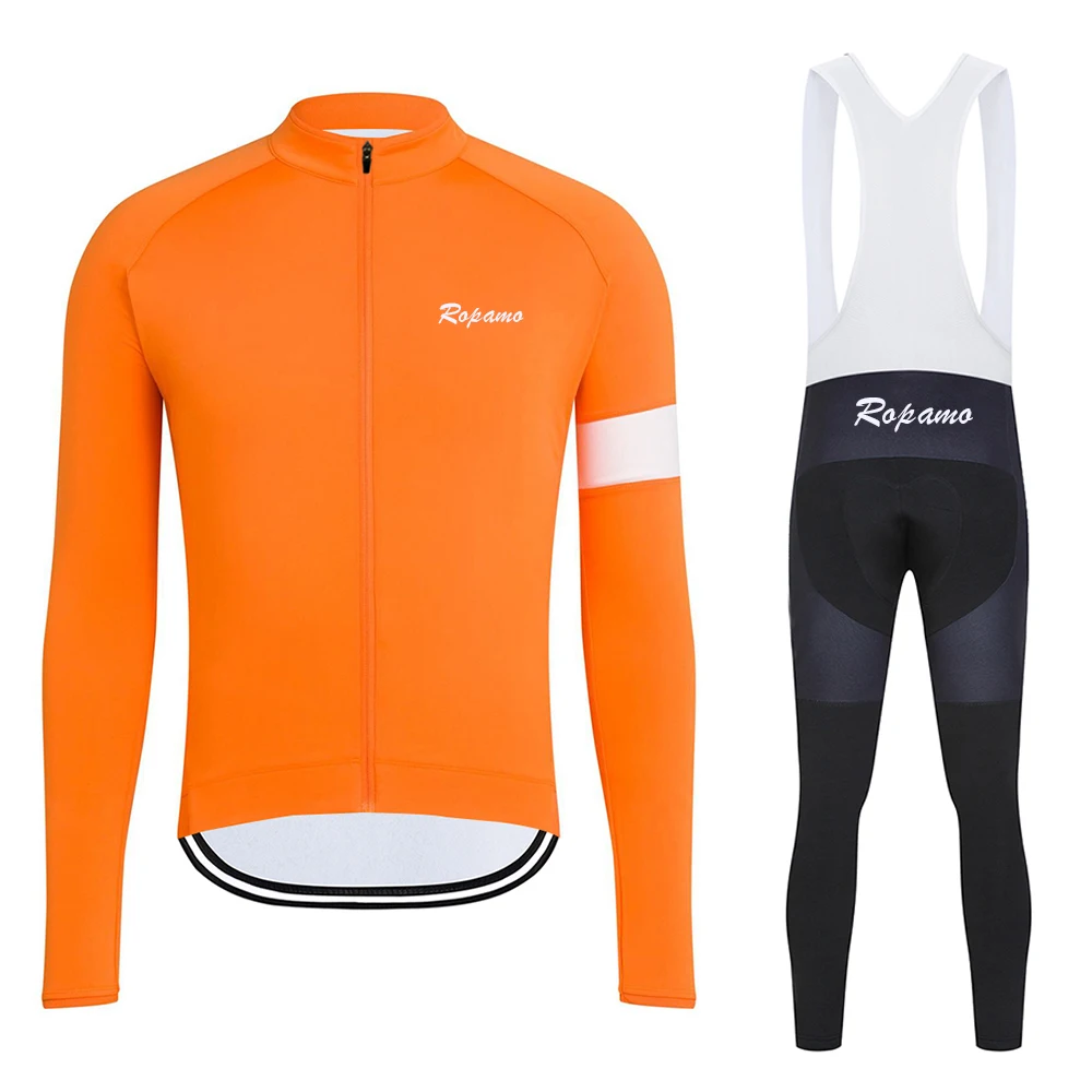 

Spring And Autumn Mens Long Sleeve Sport Coat Cycling Jersey Suit With Long Bib Cycl Pant Equipment Mountain Bike Sport Clothing