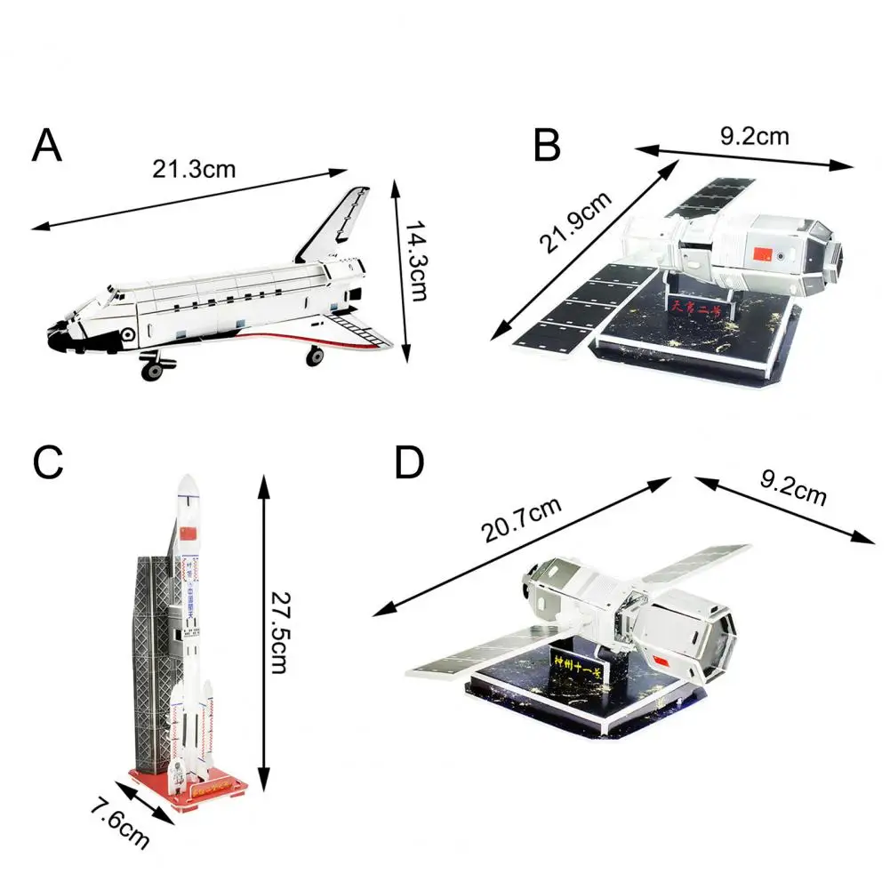 

Kids Puzzle Aviation Jigsaw 3D Educational Paper Self-assembling Building Blocks Jigsaw Toy for Students