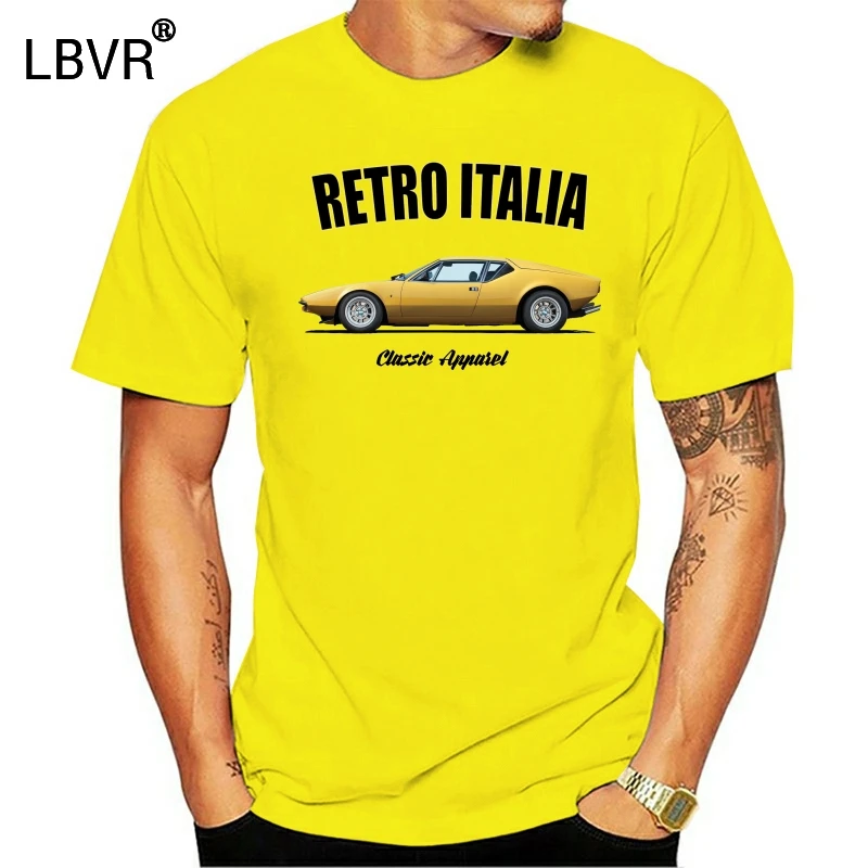 DE TOMASO Футболка &quotPANTERA&quot. Ретро Италия. Классический автомобиль.