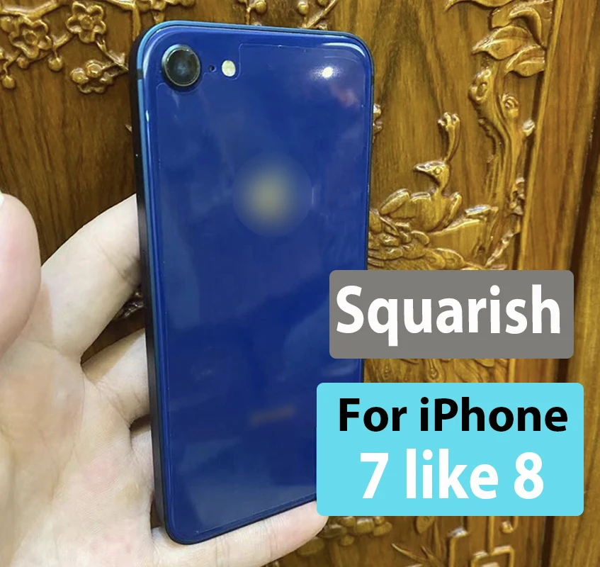

Cusom Squarish for iPhone 7 like 8 Glass Back Battery Cover for Model A1660/A1778/A1779, for iPhone 7 back Chassis like 12 mini
