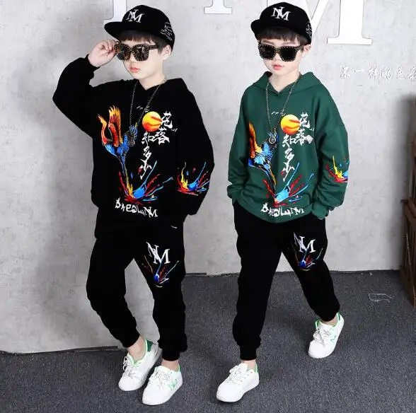 Комплект одежды для мальчиков 8-12 лет повседневная спортивная толстовка с