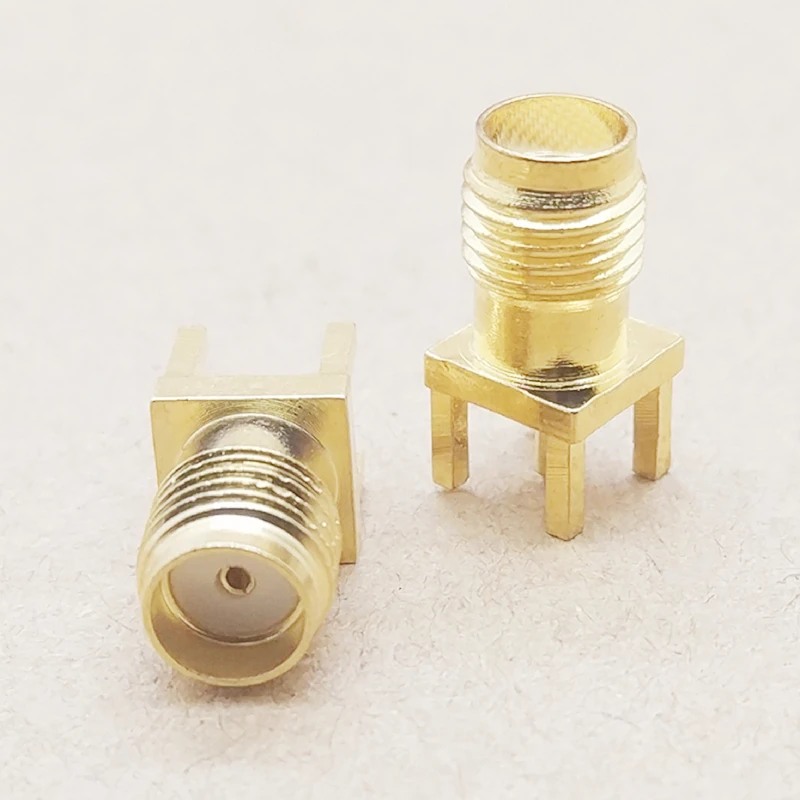10 шт. SMA гнездо через отверстие разъем 180 градусов KE PCB крепление Разъем RF адаптер