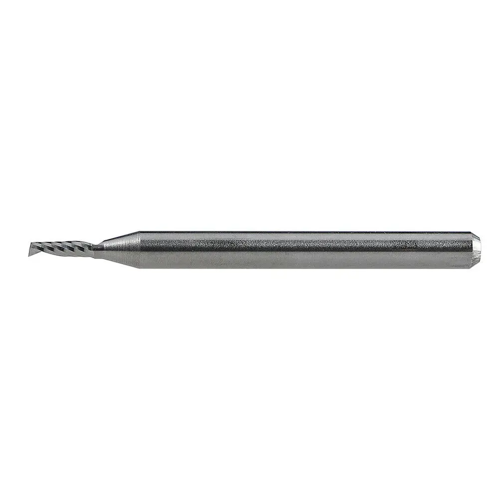 

2x 1/8 Single Flute Spiral Router Bits Carbide CNC End Mills Cutter Tool 1.5*5mm