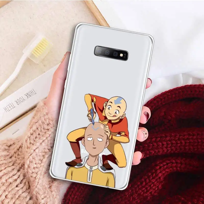 

One Punch Man Anime fundas Phone Case Transparent For Samsung Galaxy A 71 21s S note 8 9 10 plus 20 ultra