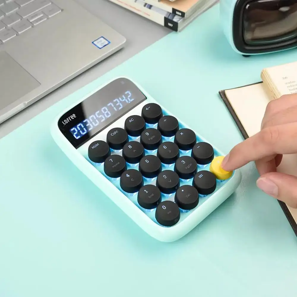 Xiaomi Lofree Bluetooth цифровая клавиатура многосистемная совместимая клавиатура с подсветкой Micro USB 800 мАч емкость умный калькулятор