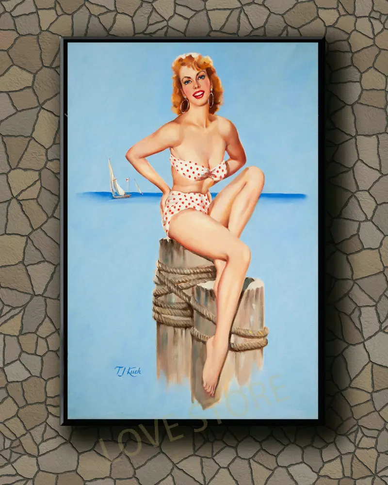 

P428 винтажный красивый постер для девочек Классическая картина 570 шелковая ткань постер Искусство Декор внутренняя Окраска Подарок