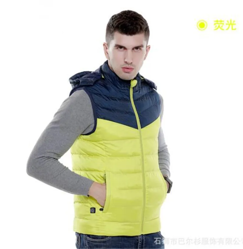 Мужская мотоциклетная куртка жилет из углеродного волокна с подогревом и USB