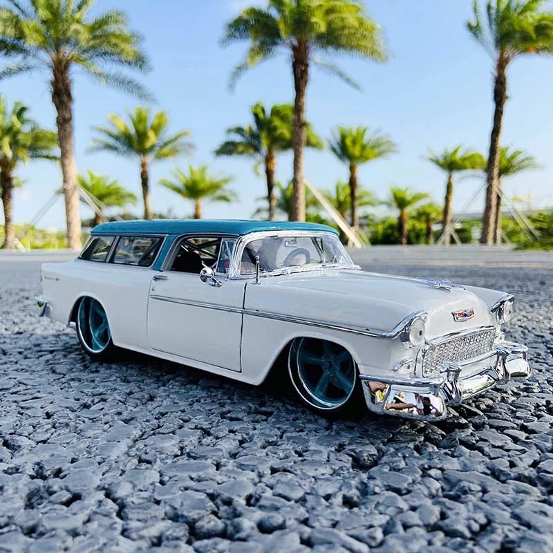 Винтажная классическая модель автомобиля Maisto 1:18 1955 Chevrolet NOMAD из сплава в стиле