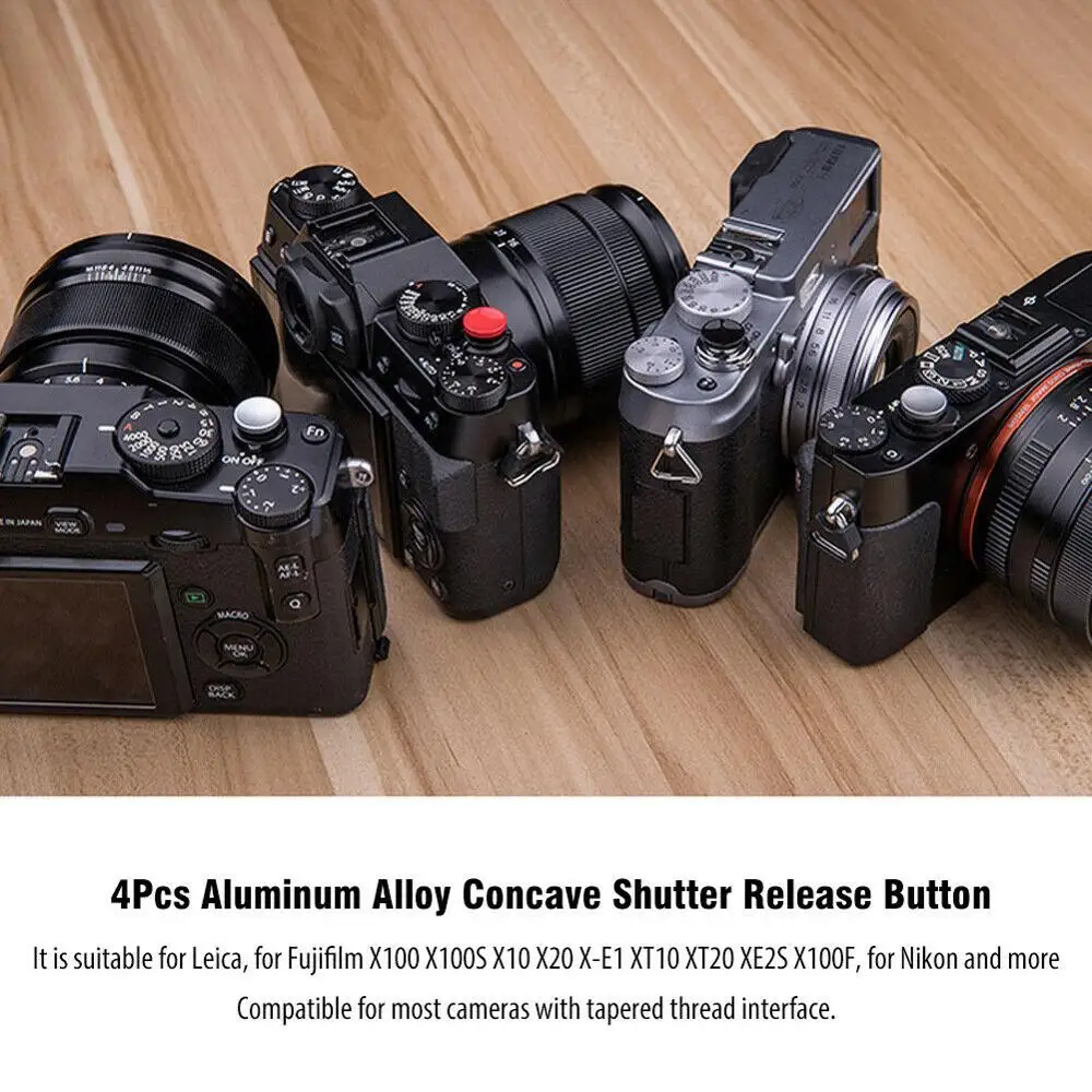 4 шт. прочные пусковые кнопки спуска затвора SLR Аксессуары для камеры Fuji FujiFilm XT2 XT3