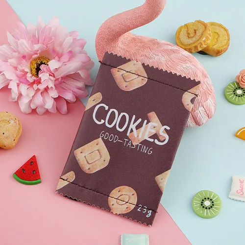 1 Creative PU Leather Square Cartoon Cookie Bear Coin Purse Korean Style Cute Cartoon Animal Prints Coin Bag Unisex Wallet&Holder - Цвет: 1