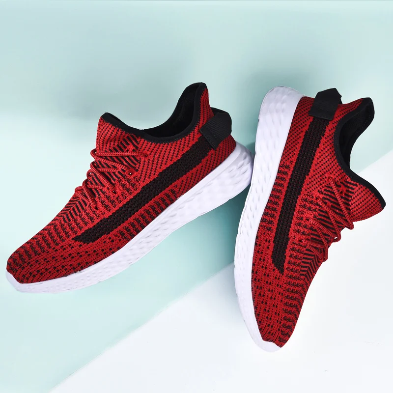 

2019 Hot Sale Four Seasons Running Shoes Men Lace-up Athletic Trainers Zapatillas Sports Shoes Men Outdoor Walking Sneakers