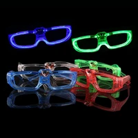 flashing glasses el wire led glasses glow party supplies lighting novelty gift light festival party luminous sunglasses