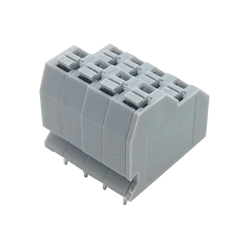 KF250T 5 0 2P ~ 12P двухрядные компактные клеммные колодки с пружинной печатной платой