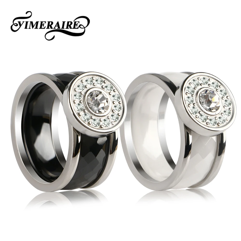 TUHE Split 2 шт./компл. керамическое кольцо с кольцом из нержавеющей стали 9 мм широкое