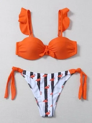 

Ruffle Bikini Sexy Swimsuit Women 2021 New Summer Push Up Bikini Brazilian Bathing Suit Cute Swimwear Women Swimsuits Beachwear