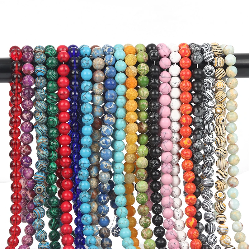 Бусины Из треснутого малахита с натуральным камнем прожилками Агаты круглые