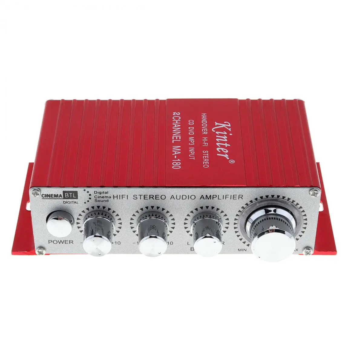 Kinter MA-180 мини USB автомобильный аудио усилитель 2CH стереофонический усилитель HiFi для лодки усилитель: Красный 12 в авто усилитель мощности