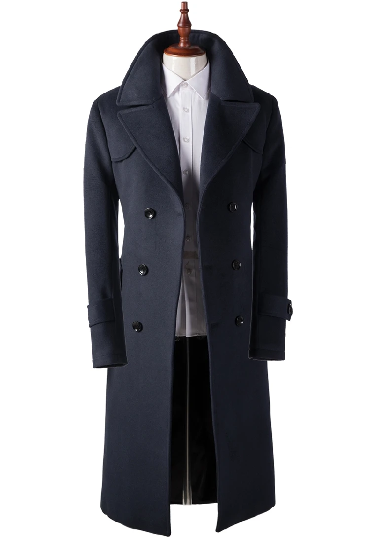 Новое осенне-зимнее модное шерстяное пальто супер куртка повседневное