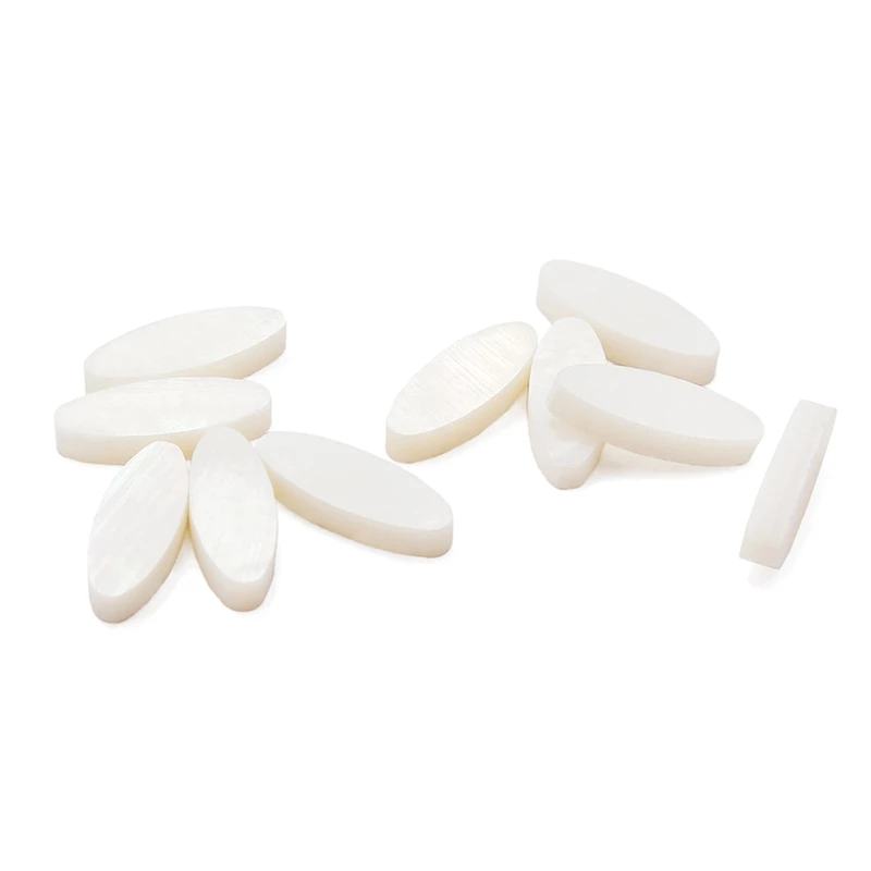 10 шт. инкрустационный материал Белый перламутровый лист заготовки в корпусе