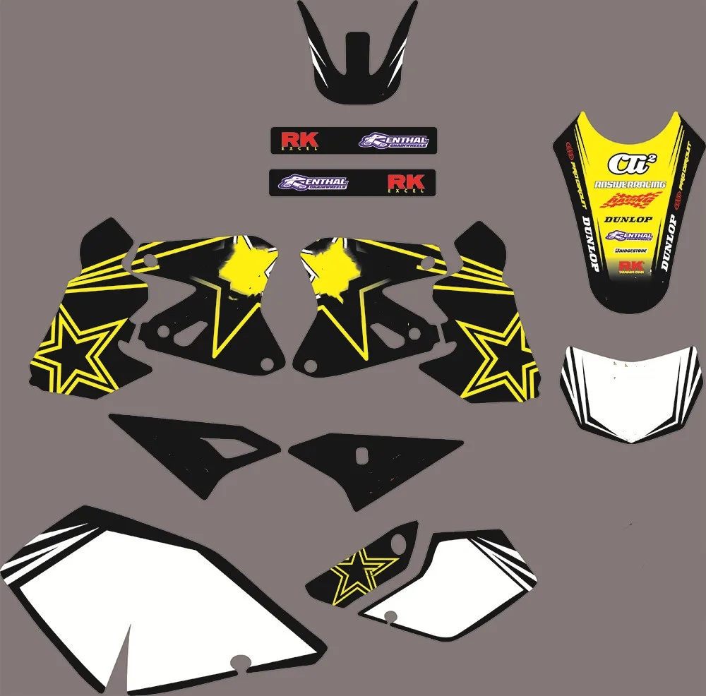 Графика персонализированные наклейки мотоцикл декоративный камень для Suzuki DRZ400