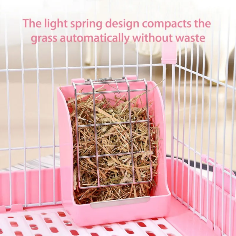 Кормушка для кроликов держатель контейнер кормления сена кролика морской свинки
