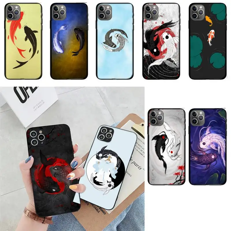Чехол для телефона Koi fish Yin Yang iPhone 13 12 Mini 11 Pro XS Max X XR 7 8 Plus | Мобильные телефоны и