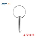 4,8 мм BSET MATEL Marine Grade 316, нержавеющая сталь, 316 дюйма, быстросъемный шаровой штифт для лодки, навесной палубный шарнир