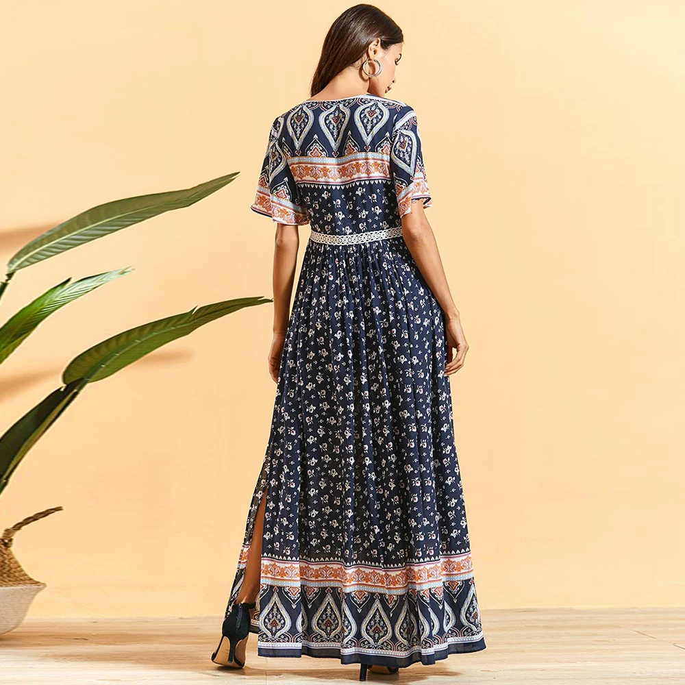 Женское богемное пляжное платье длинное 2020 размера плюс | Женская одежда