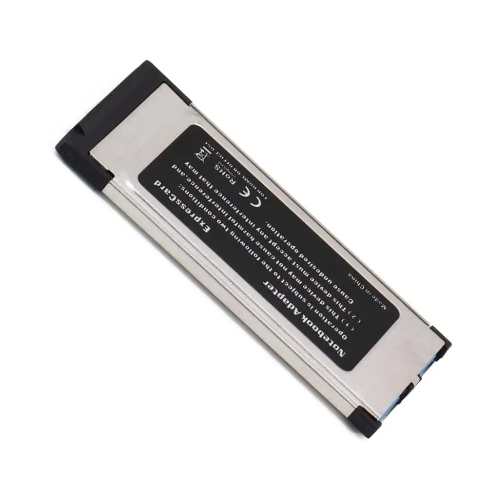 High Full Speed Express Card Expresscard to USB 3.0 2 Port Adapter 34 mm Converter |