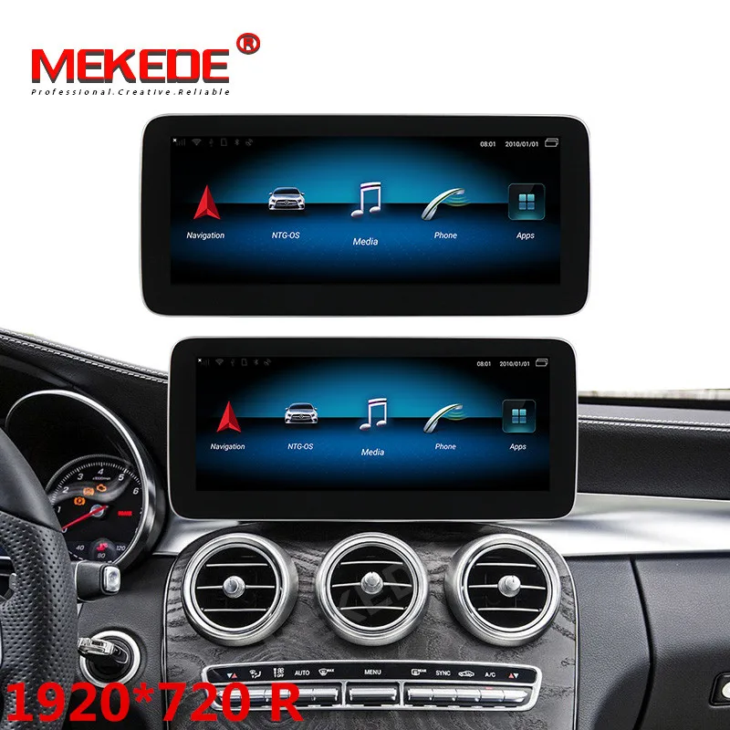 MEKEDE 2DIN Android 9,0 8 ядерный 4G+ 64G 4G LTE Автомобильный gps навигационный мультимедийный плеер для Mercedes Benz GLC C Class W205
