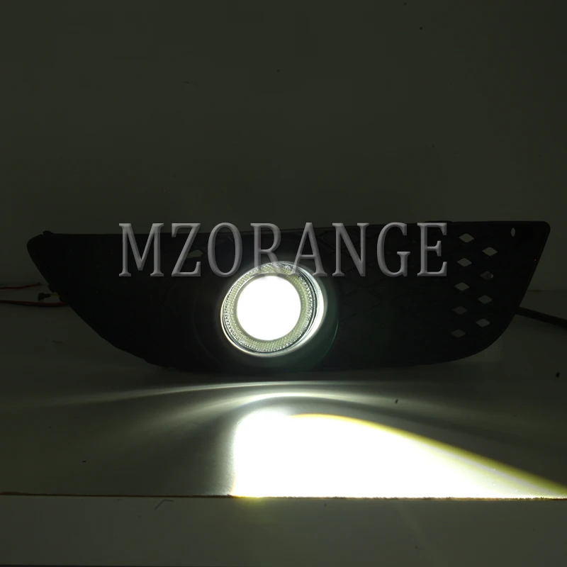 Для Mitsubishi Lancer 2008- противотуманный светильник s светодиодный DRL головной светильник противотуманный светильник головной светильник s ангельские глазки Противотуманные фары противотуманный светильник s крышки противотуманных фар