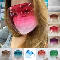 colorful full face shield unisex oversized eye shield visor sunglasses face cover guard protector anti spray mask kitchen tools