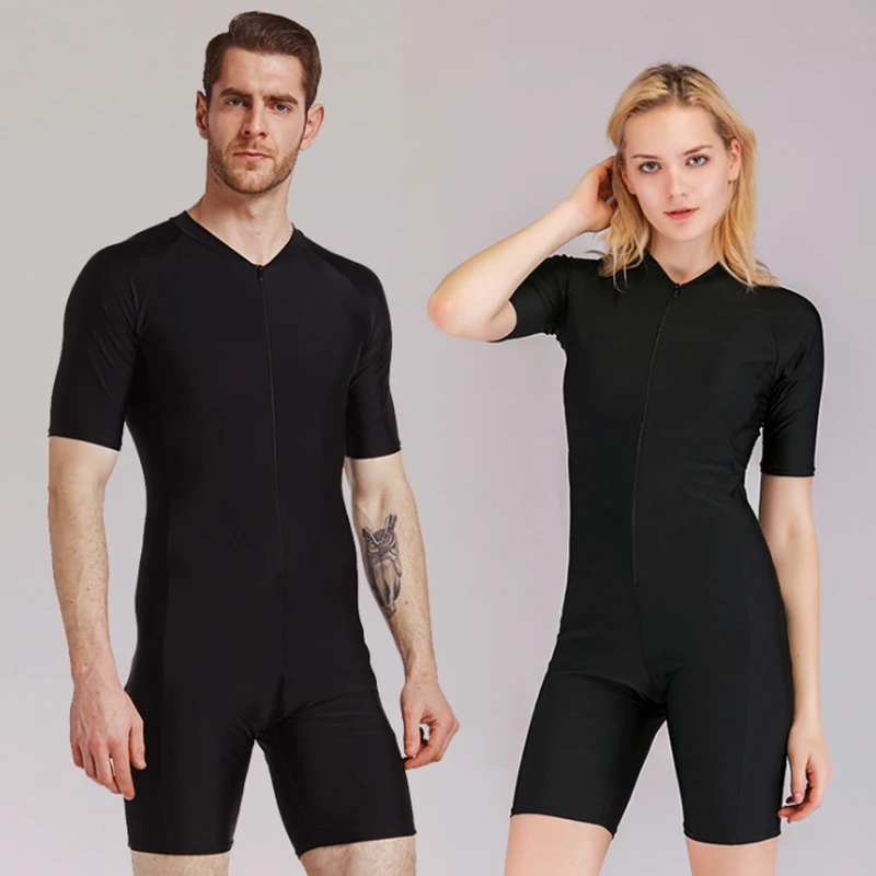 

Shark bart new men and women's short-sleeved one-piece swimsuit to show a thin, comfortable, close-fitting sunscreen quick dryin