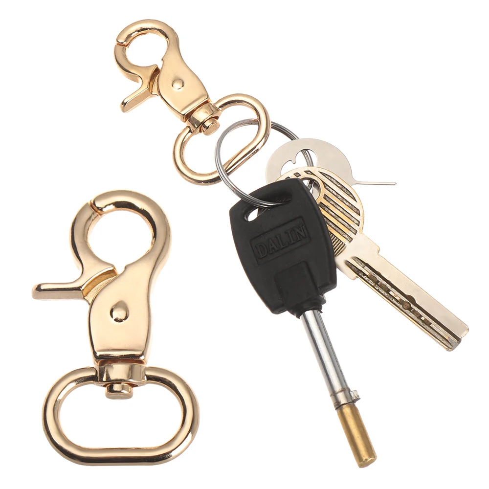 1pc Solid Trigger Clips Swivel Eye Bolt Snap Hook Lobster Clasps for Leather Craft Bag Strap Belt Webbing Pet Dog Rope Leashes | Дом и сад