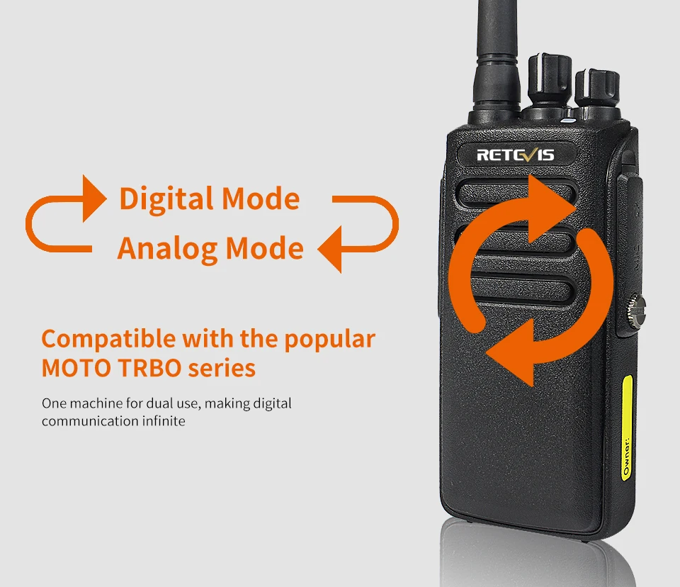 2 шт. DMR радио Retevis RT81 высокое Мощность цифровой иди и болтай Walkie Talkie “иди и Водонепроницаемый IP67 UHF VOX двухстороннее радио Амадор Ham радио приемопередатчик