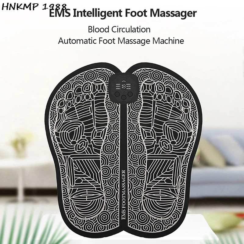 

Электрический EMS Массажный коврик для ступней ноги мышечный Стимулятор Массажер Для Ног Коврик улучшают кровообращение снимают боль в обла...
