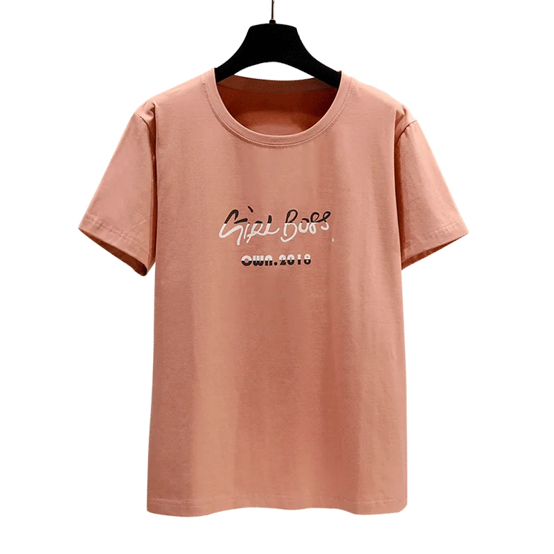 Футболка женская с коротким рукавом 2020 хлопок | Женская одежда