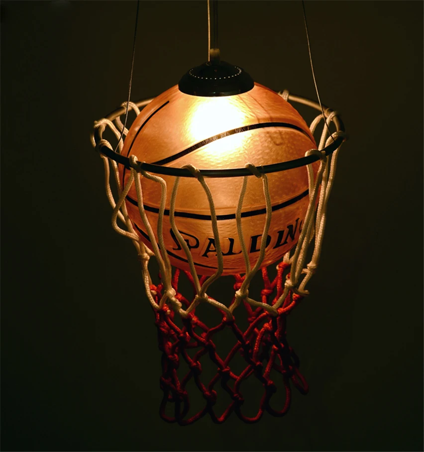 Винтажная Американская Спортивная тематическая футбольная Подвесная лампа для