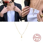 Автоклав INS CZ Циркон замок 925 Серебряное ожерелье для женщин 2020 золото 18 карат, прекрасный Ювелирная цепочка колье ювелирные изделия-ожерелья