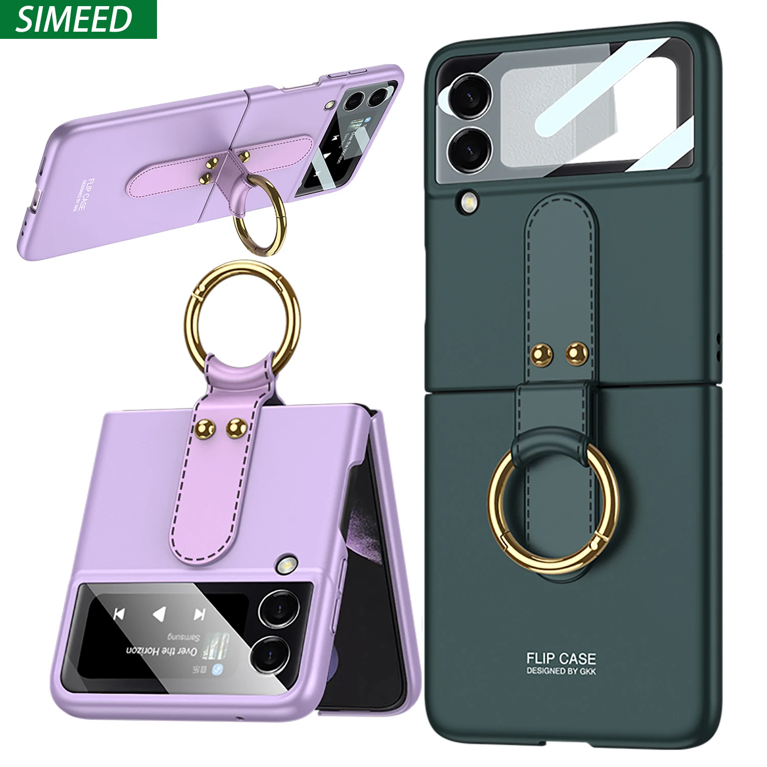 

Чехол-книжка с кольцом на 3 пальца для Samsung Galaxy Z